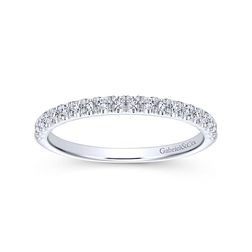 14K White Gold Matching Wedding Band