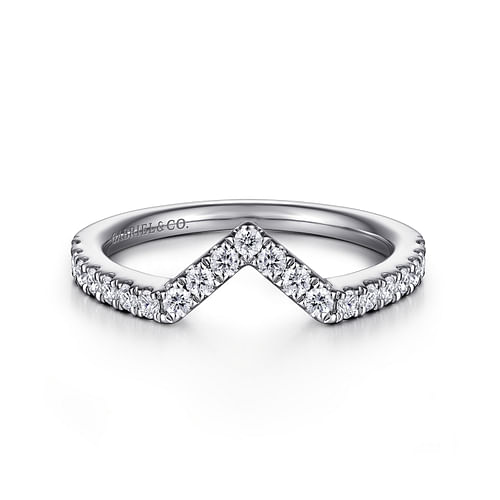 14K White Gold Matching Wedding Band