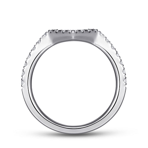 14K White Gold Matching Wedding Band