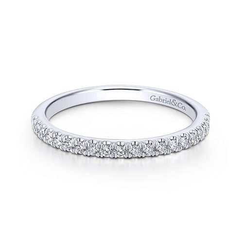 14K White Gold Matching Wedding Band