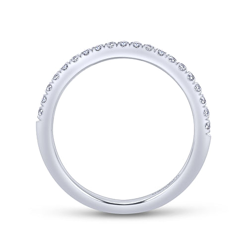 14K White Gold Matching Wedding Band