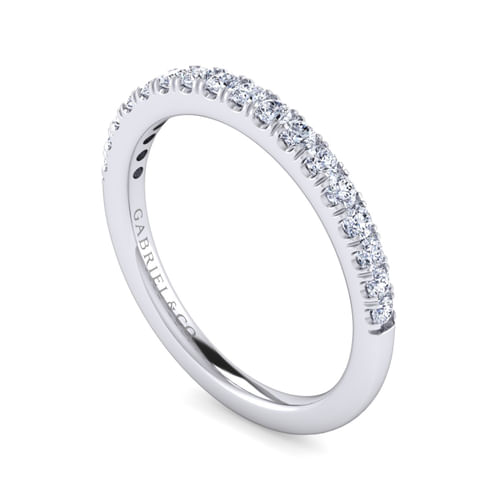 14K White Gold Matching Wedding Band