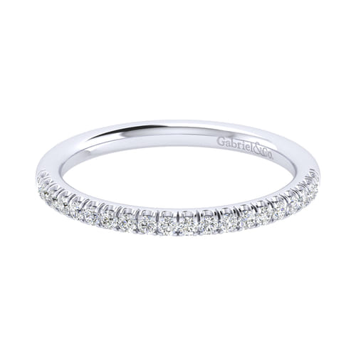 14K White Gold Matching Wedding Band