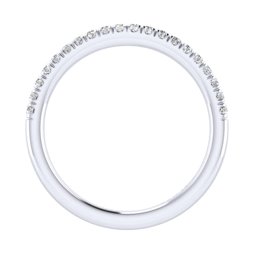 14K White Gold Matching Wedding Band