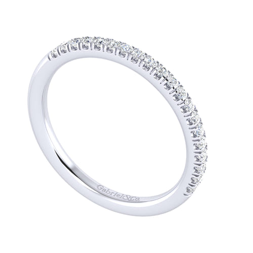 14K White Gold Matching Wedding Band