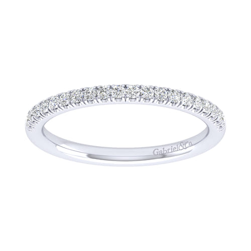 14K White Gold Matching Wedding Band