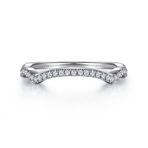 14K White Gold Matching Wedding Band