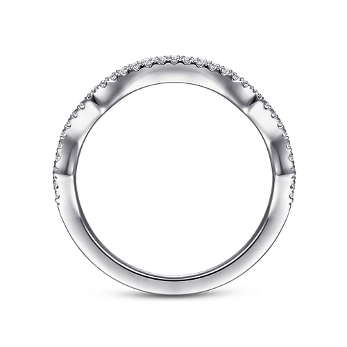 14K White Gold Matching Wedding Band