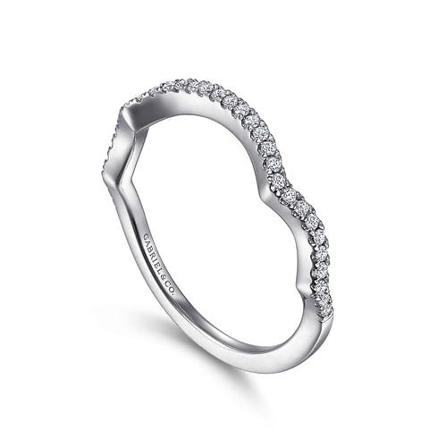 14K White Gold Matching Wedding Band