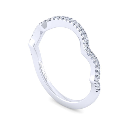 14K White Gold Matching Wedding Band
