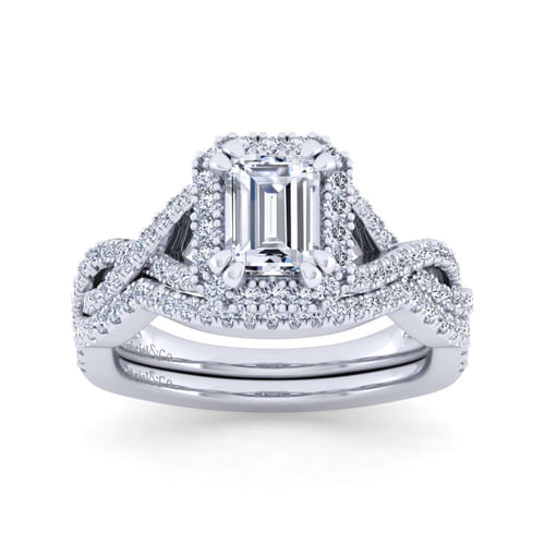 14K White Gold Matching Wedding Band