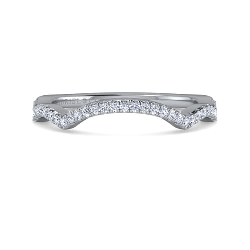 14K White Gold Matching Wedding Band