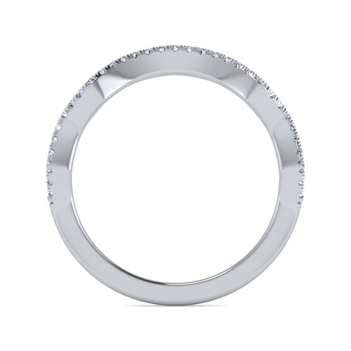 14K White Gold Matching Wedding Band