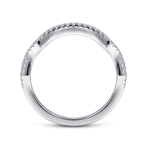 14K White Gold Matching Wedding Band