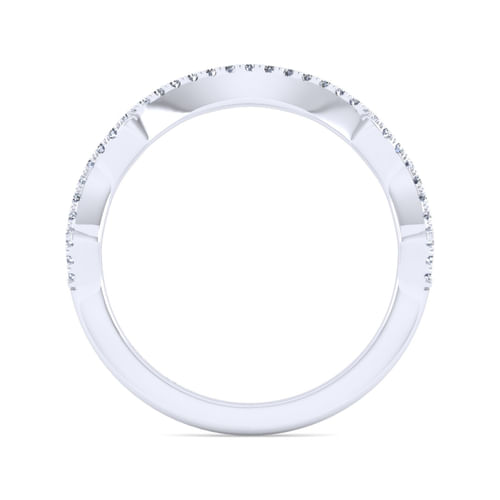14K White Gold Matching Wedding Band