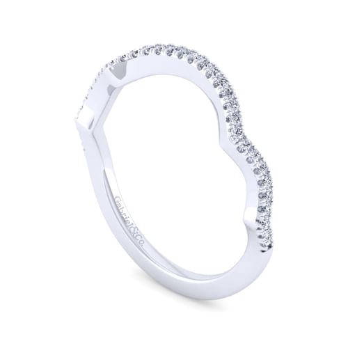 14K White Gold Matching Wedding Band