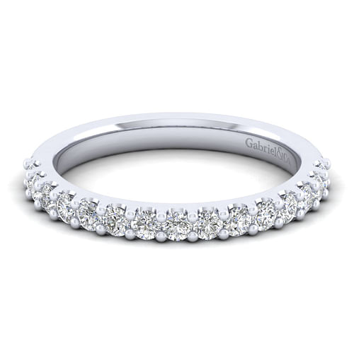 14K White Gold Matching Wedding Band