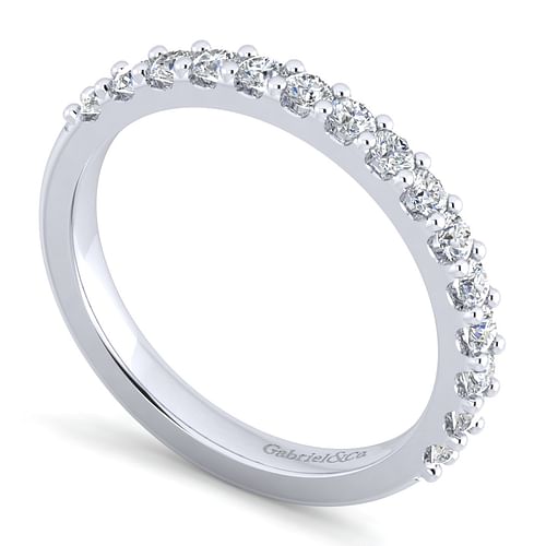 14K White Gold Matching Wedding Band