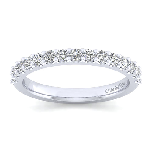 14K White Gold Matching Wedding Band