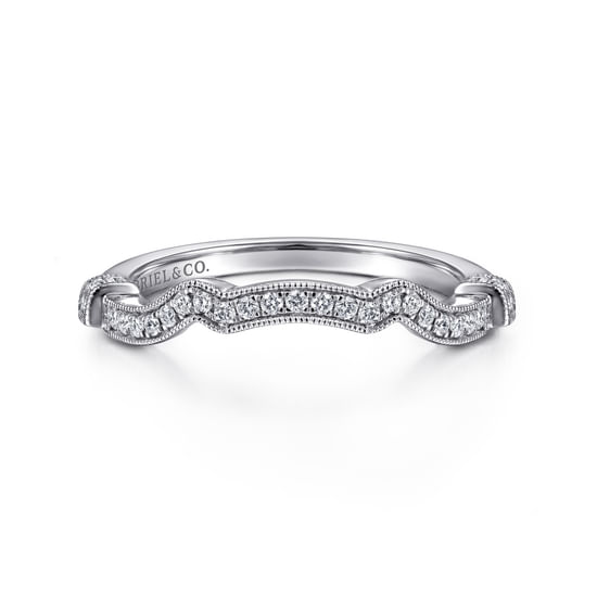 Gabriel - 14K White Gold Matching Wedding Band
