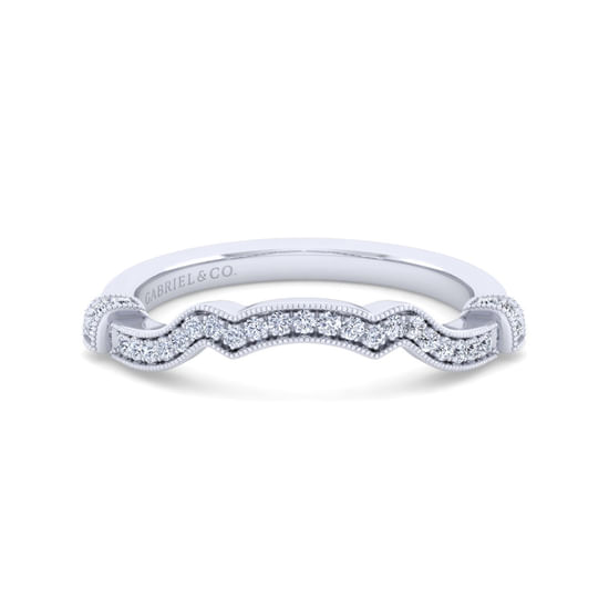 Gabriel - 14K White Gold Matching Wedding Band