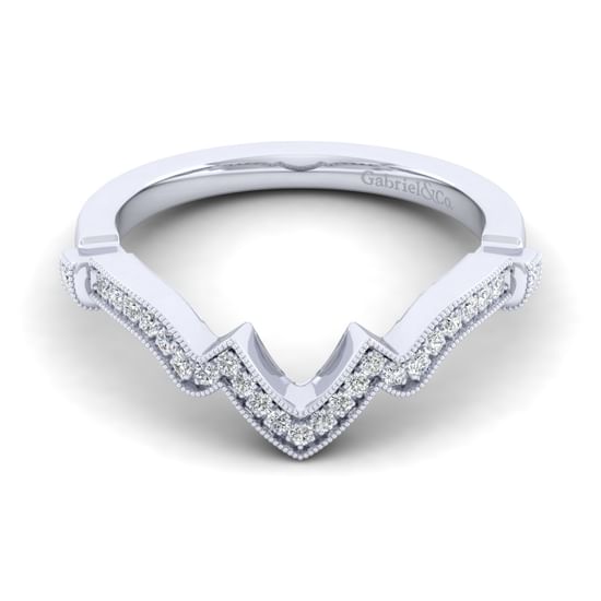 Gabriel - 14K White Gold Matching Wedding Band