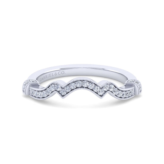 Gabriel - 14K White Gold Matching Wedding Band