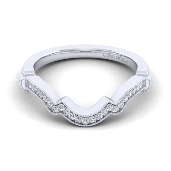 Gabriel - 14K White Gold Matching Wedding Band