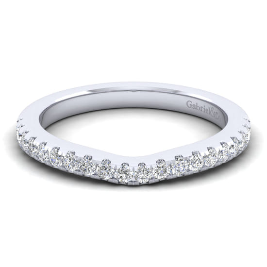 Gabriel - 14K White Gold Matching Wedding Band
