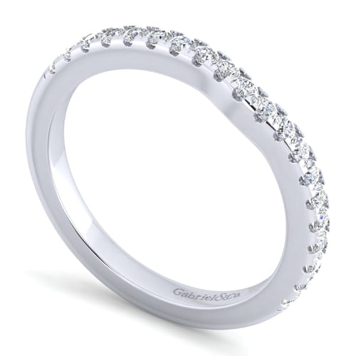 14K White Gold Matching Wedding Band 14K White Gold Matching Wedding Band