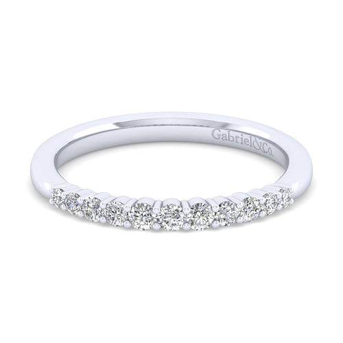 14K White Gold Matching Wedding Band