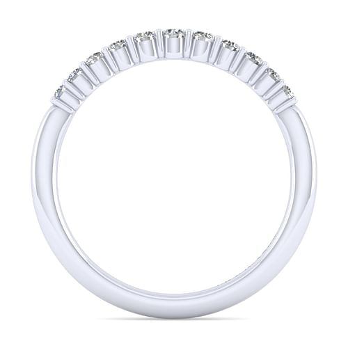 14K White Gold Matching Wedding Band