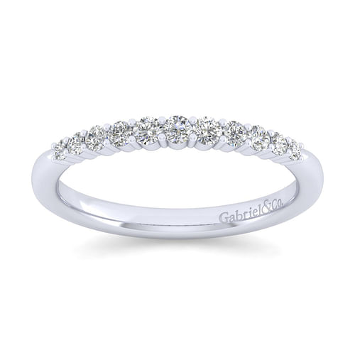 14K White Gold Matching Wedding Band
