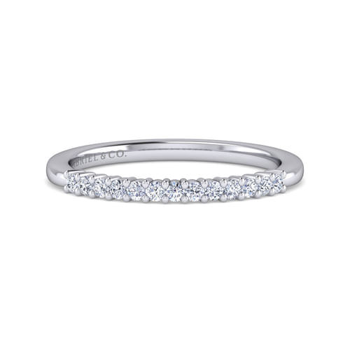 14K White Gold Matching Wedding Band