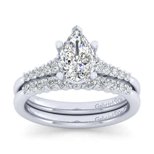 14K White Gold Matching Wedding Band