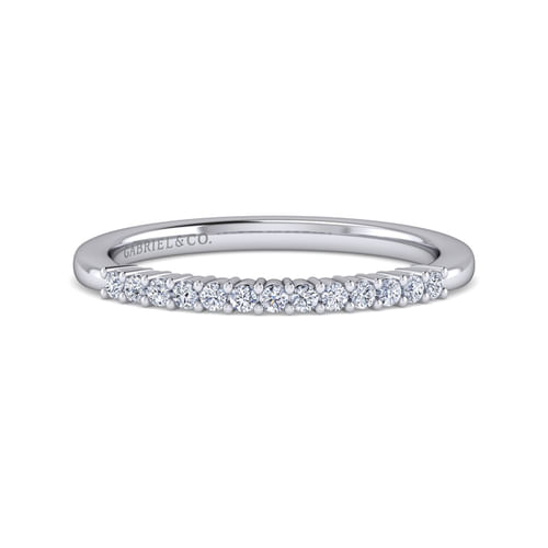 14K White Gold Matching Wedding Band