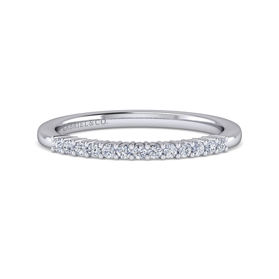 Gabriel - 14K White Gold Matching Wedding Band