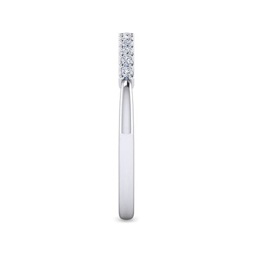 14K White Gold Matching Wedding Band