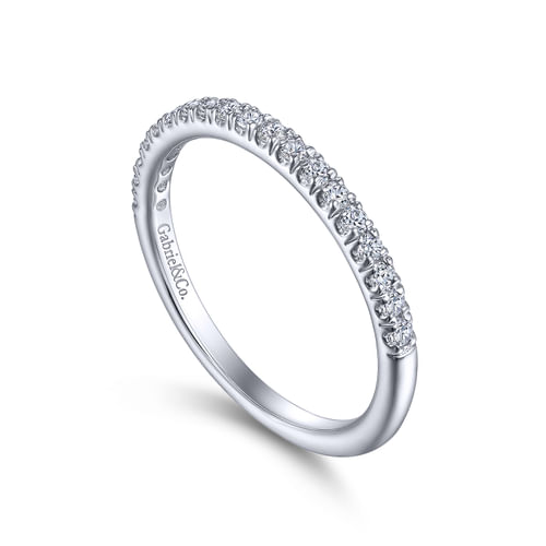 14K White Gold Matching Wedding Band