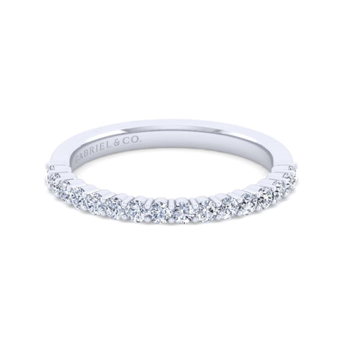14K White Gold Matching Wedding Band