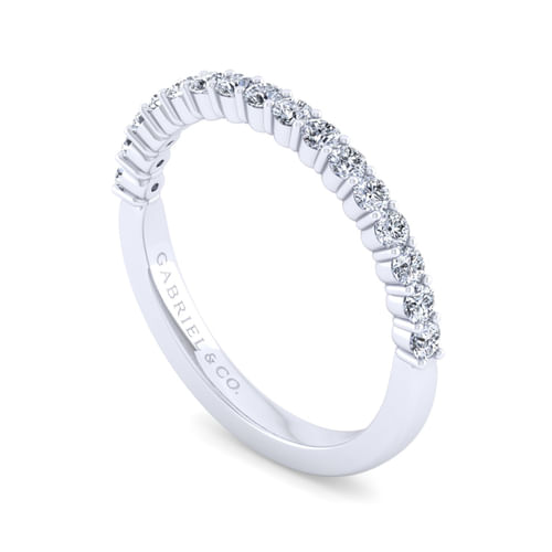 14K White Gold Matching Wedding Band