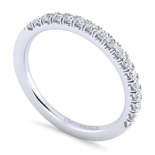 14K White Gold Matching Wedding Band