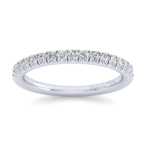 14K White Gold Matching Wedding Band