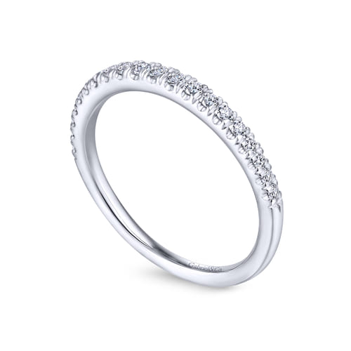 14K White Gold Matching Wedding Band