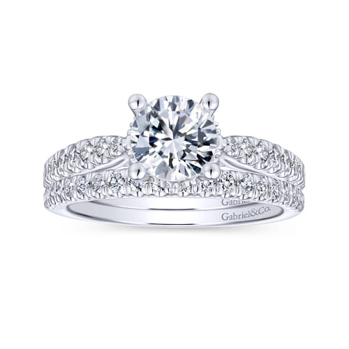 14K White Gold Matching Wedding Band