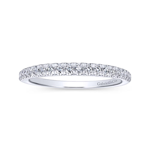 14K White Gold Matching Wedding Band