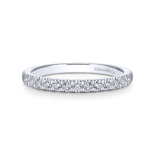 14K White Gold Matching Wedding Band