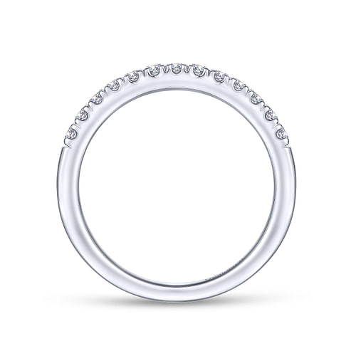 14K White Gold Matching Wedding Band