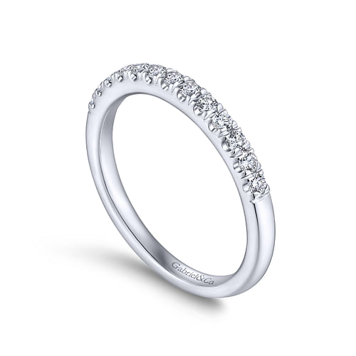 14K White Gold Matching Wedding Band