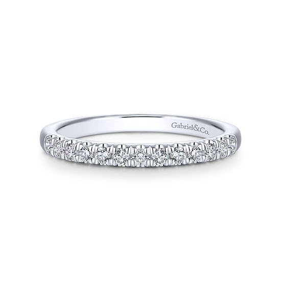 Gabriel - 14K White Gold Matching Wedding Band